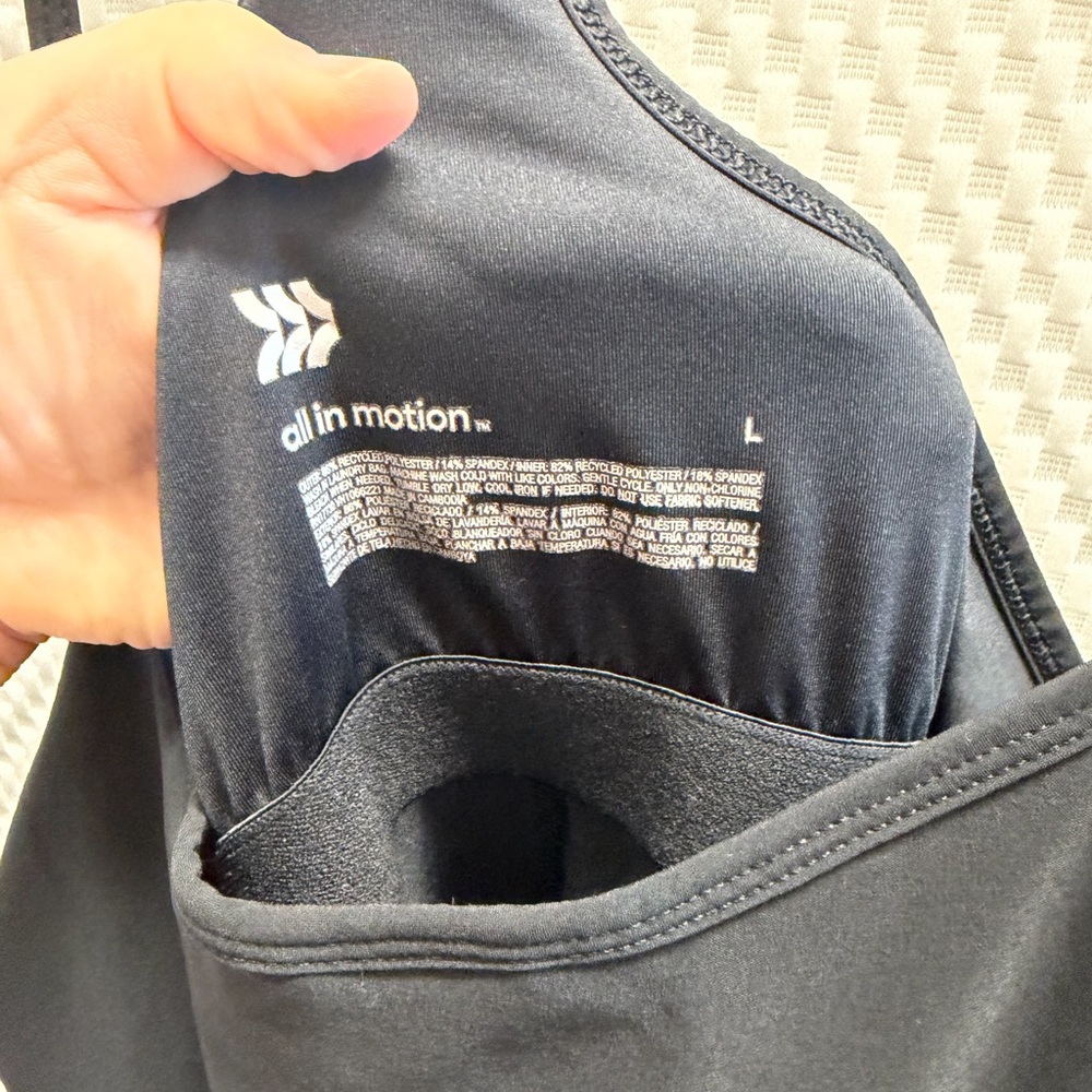 all in motion Black Racerback dress with Built-in Shelf bra - Picture 3 of 3